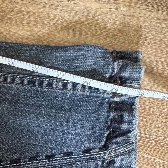 Y2K Vintage 90’s Angel Blue Jeans Low rise, flared Size 7 junior or 28 Waist - Picture 8 of 8